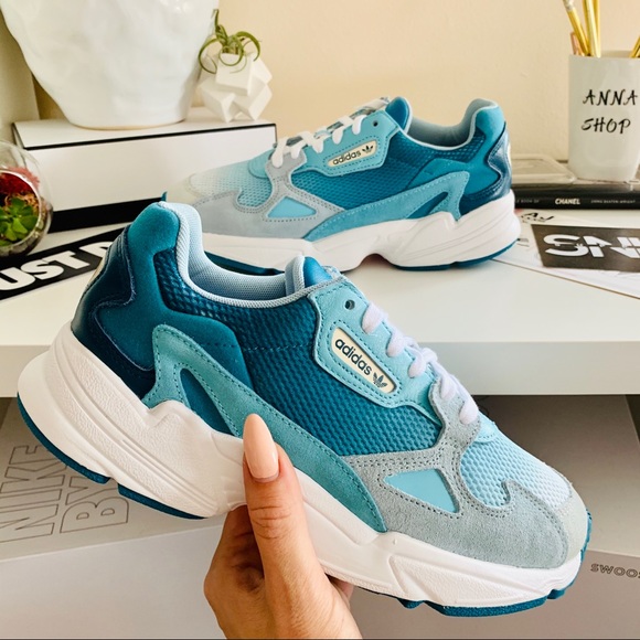 NWT Adidas Falcon ombré teal shoes - Picture 2 of 9